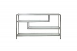 SHELF CONSOLE ZINK CLEAR GLASS 140 - CONSOLES, DESKS